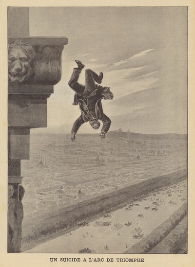 Suicide at the Arc de Triomphe by French School